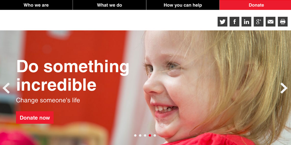 Action for children homepage